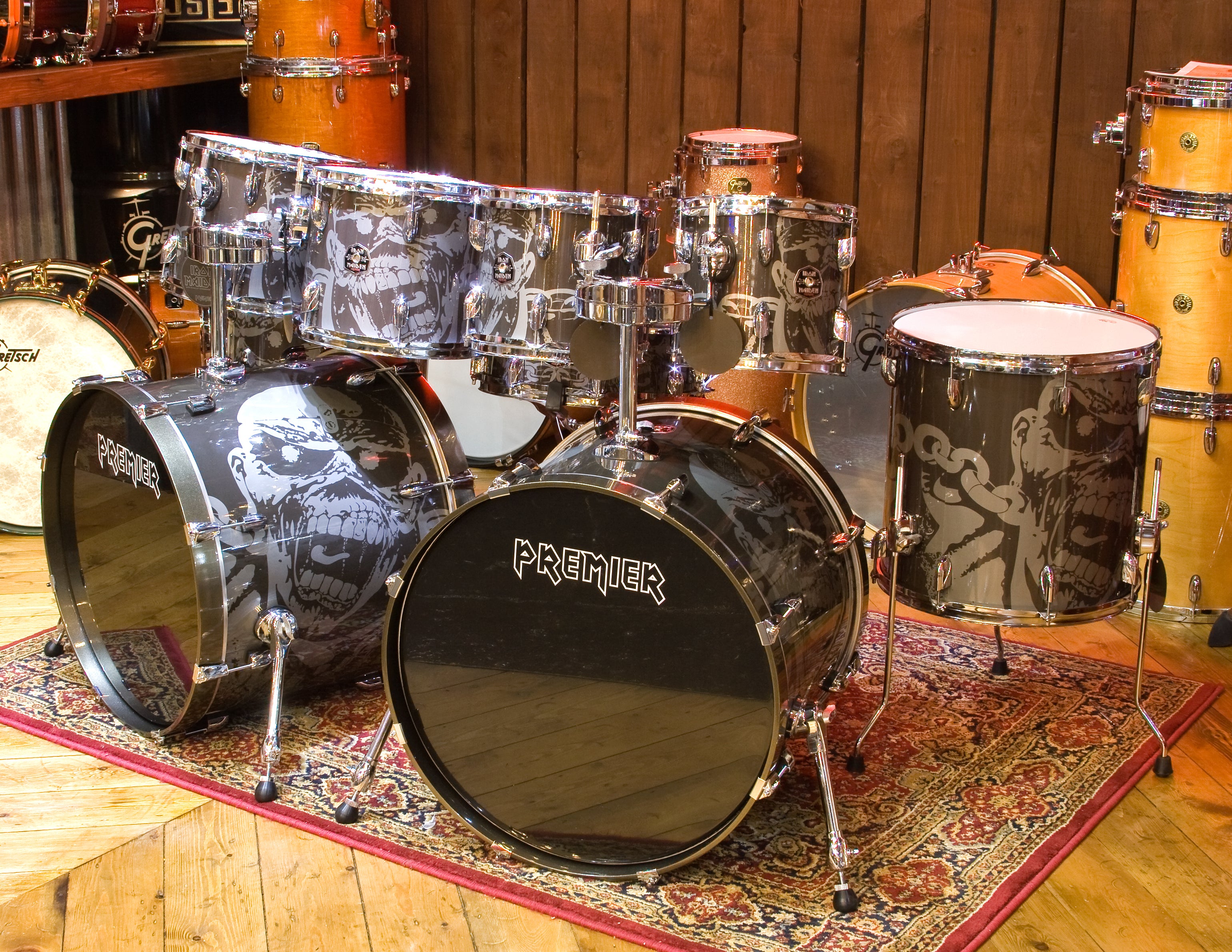 Premier Double Bass Drum Kit at the drumshop uk