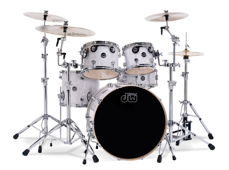 DW Finish Ply in White Marine Drum Kit