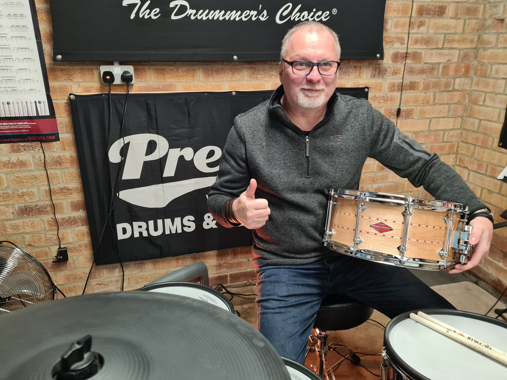 Winner David Newman and his new Craviotto Snare Drum