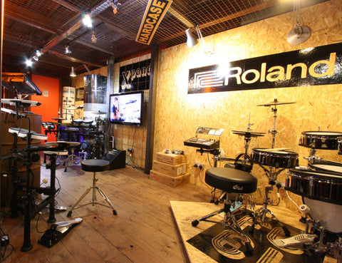 Roland at drumshop