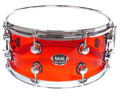 Natal Red Acrylic snare drum