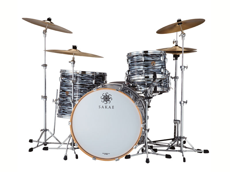 Sakae Trilogy Black Oyster Pearl drum kit