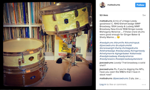 snare drum, vintage drums, matt cowley, @mattsdrums,