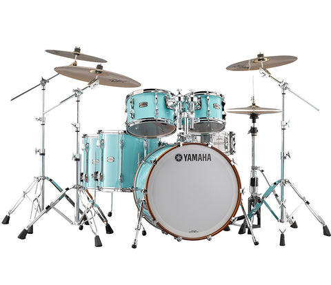 Yamaha 9000 Recording Custom 4-Piece Drum Kit in Surf Green