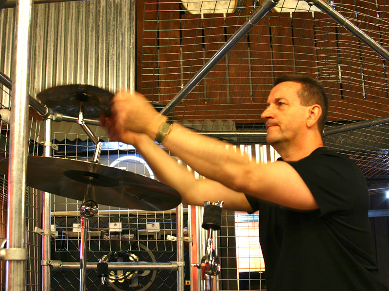 Getting ready for Sabian Cymbal Vote 2014 at Drumshop UK