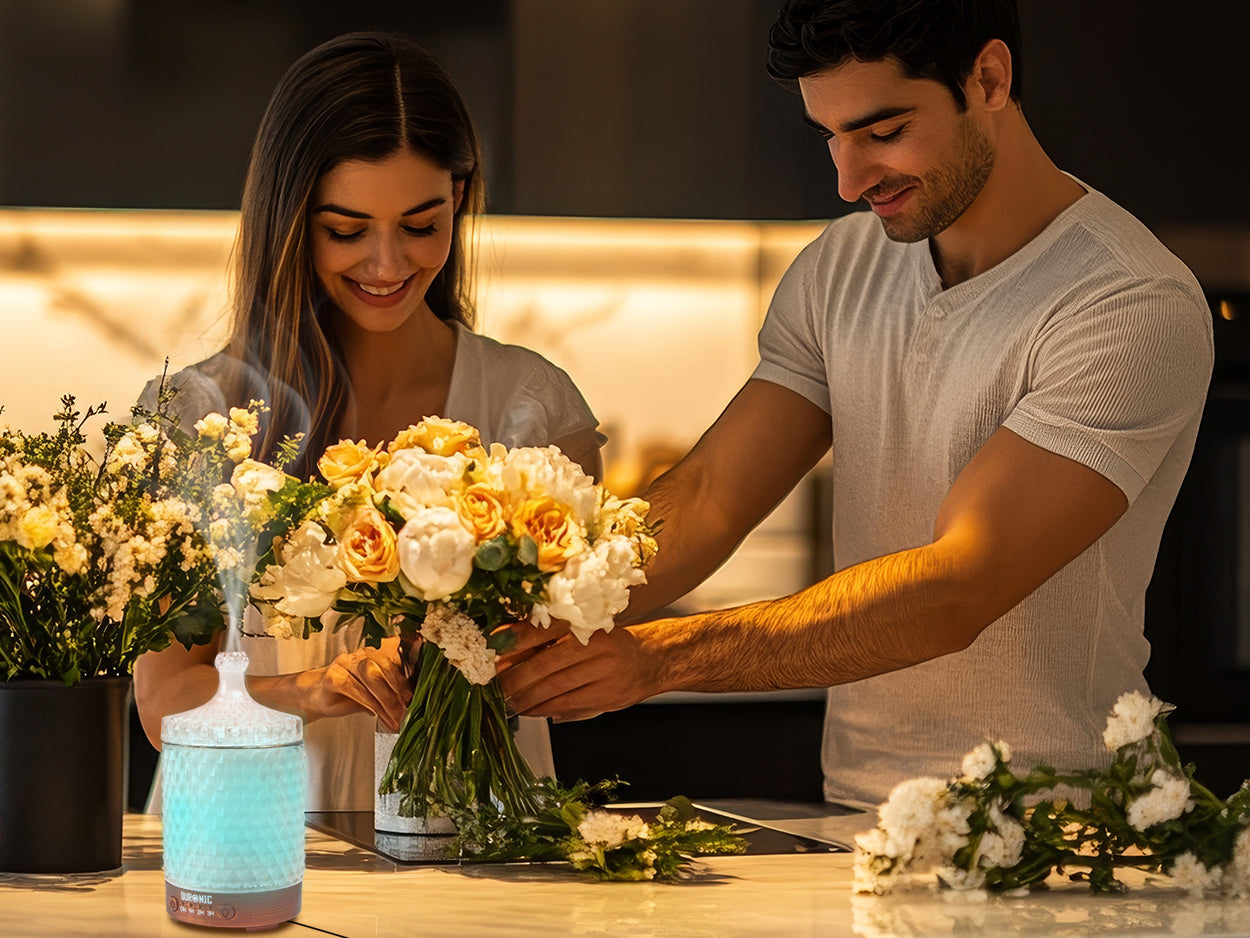 diffuseur aromes huiles essentielles parfum diffusion bien être relaxation purification air