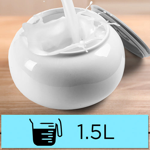 Lot de 8 pots de yaourt céramique avec couvercle 125 ml blanc Simeo 