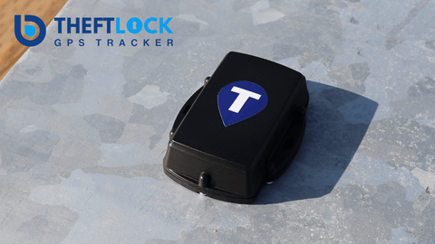 Trackem GPS TheftLock tracking device with the signature Trackem T logo sticker.