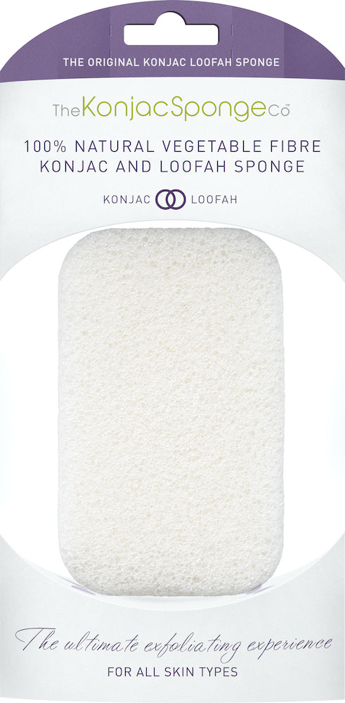 100% Pure Konjac Loofah Medley Body Sponge