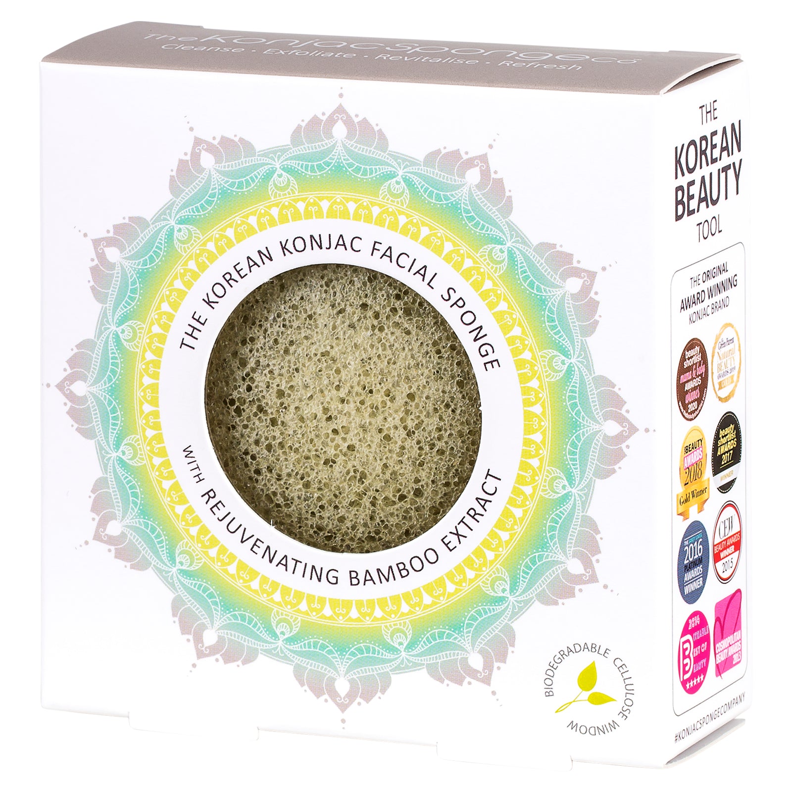 The Mandala Bamboo Extract Face Sponge