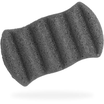 Konjac 6 Wave Body Sponge With Bamboo Charcoal