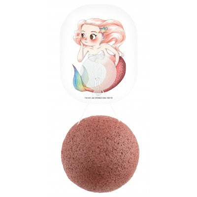 Konjac Facial Puff Sponge With French Red Clay In Pouch Packaging – The  Konjac Sponge Co | Make-Up-Schwämme