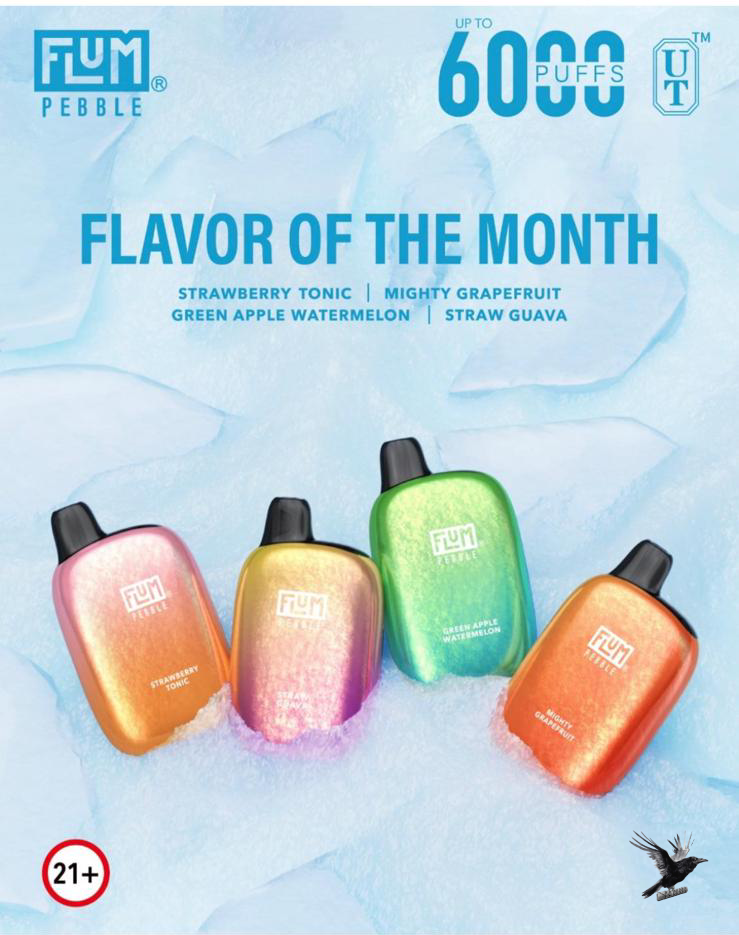 Flum Pebble Mighty Grapefruit | 6000 Puffs | $13.88