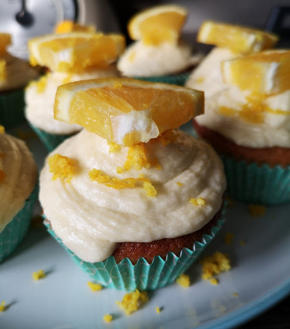 Gin & Orange Cupcakes with Buttercream Frosting