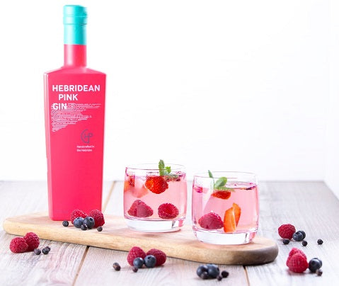 Hebridean Pink Gin Serve