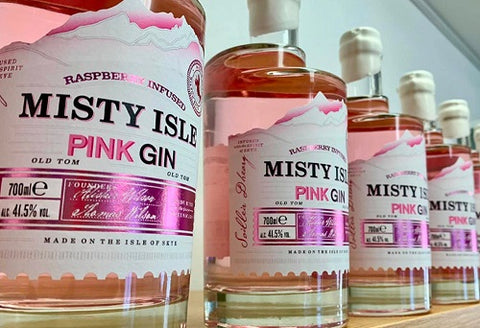 Misty Isle Raspberry Infused Pink Gin