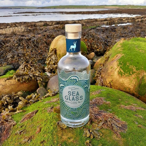 Deerness Sea Glass Gin Bottle