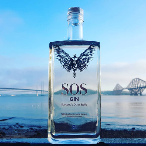 SOS Gin Scotland's Other Spirit Bottle