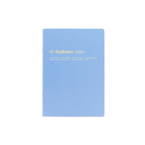 Delfonic's Rollbahn Notebook Diary A5 with a light blue cover