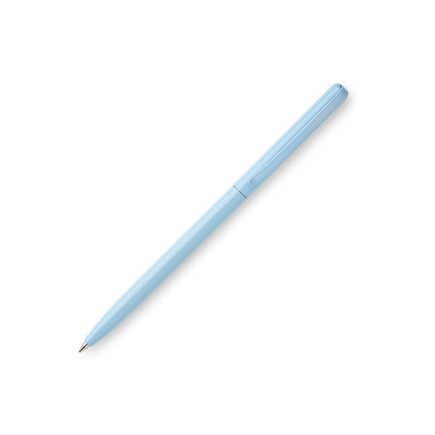 Delfonics Legend Retractable Ballpoint Pen | Milligram [img: a slim, smooth blue pen]