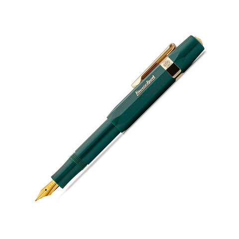 Kaweco Classic Fountain Pen in a deep Green finish with gold-plated nib