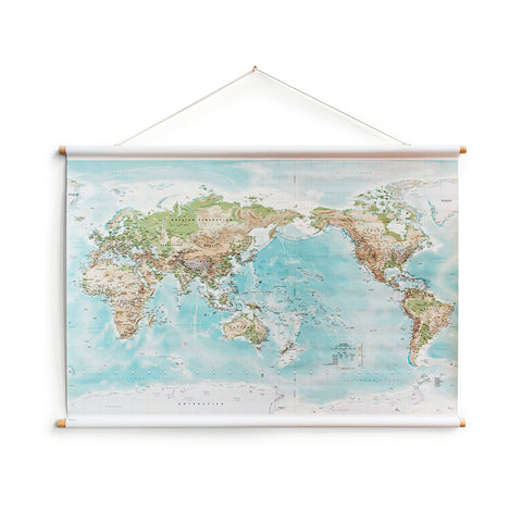 Studio Milligram's Canvas World Map