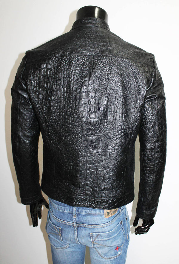 handmadeleather68 Crocodile Leather Jacket