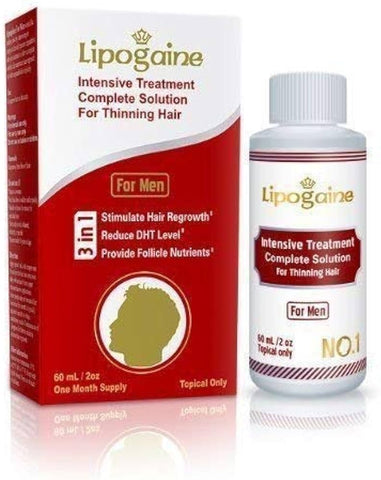 Lipogaine Hair Growth Stimulating All Natural Intensive Serum