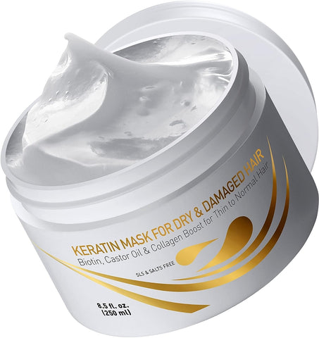 Vitamins Hair Cosmetics Keratin Mask For Dry And Damaged Hair