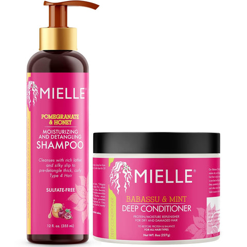 Mielle Organics Babassu Oil & Mint Deep Conditioning Shampoo & Conditioner