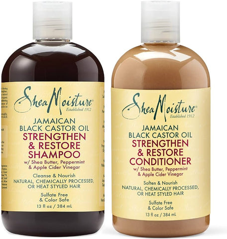 SheaMoisture Strengthen, Grow & Restore Shampoo and Conditioner Set
