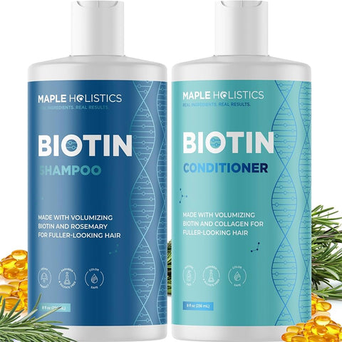 Maple Holistic Volumizing Biotin Shampoo and Conditioner Set