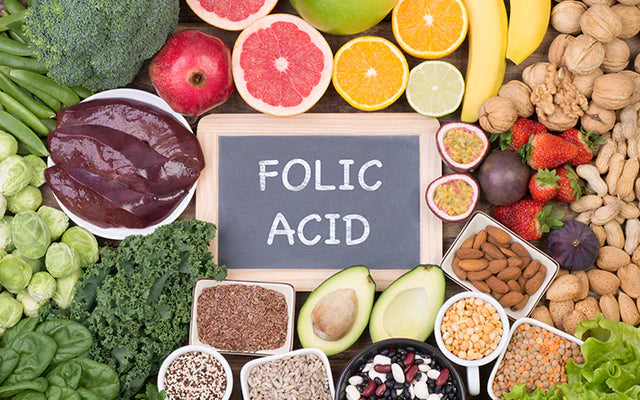 does folic acid help with hair loss