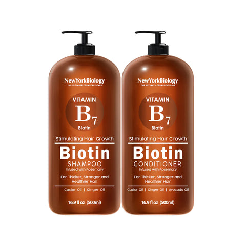 New York Biology Biotin Shampoo and Conditioner Set