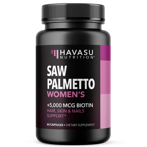 Havasu Nutrition Saw Palmetto for Women + Biotin Supplement