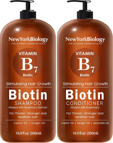 New York Biology Biotin Shampoo and Conditioner Set