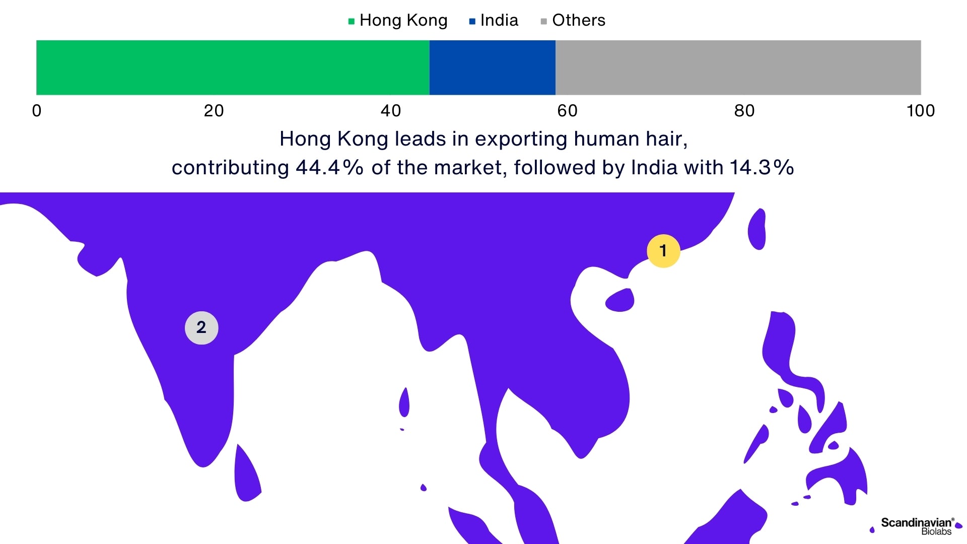 human hair export stats