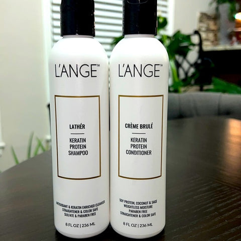 L'ange Hair Lathér Keratin Protein Moisturizing Hair Shampoo and Conditioner