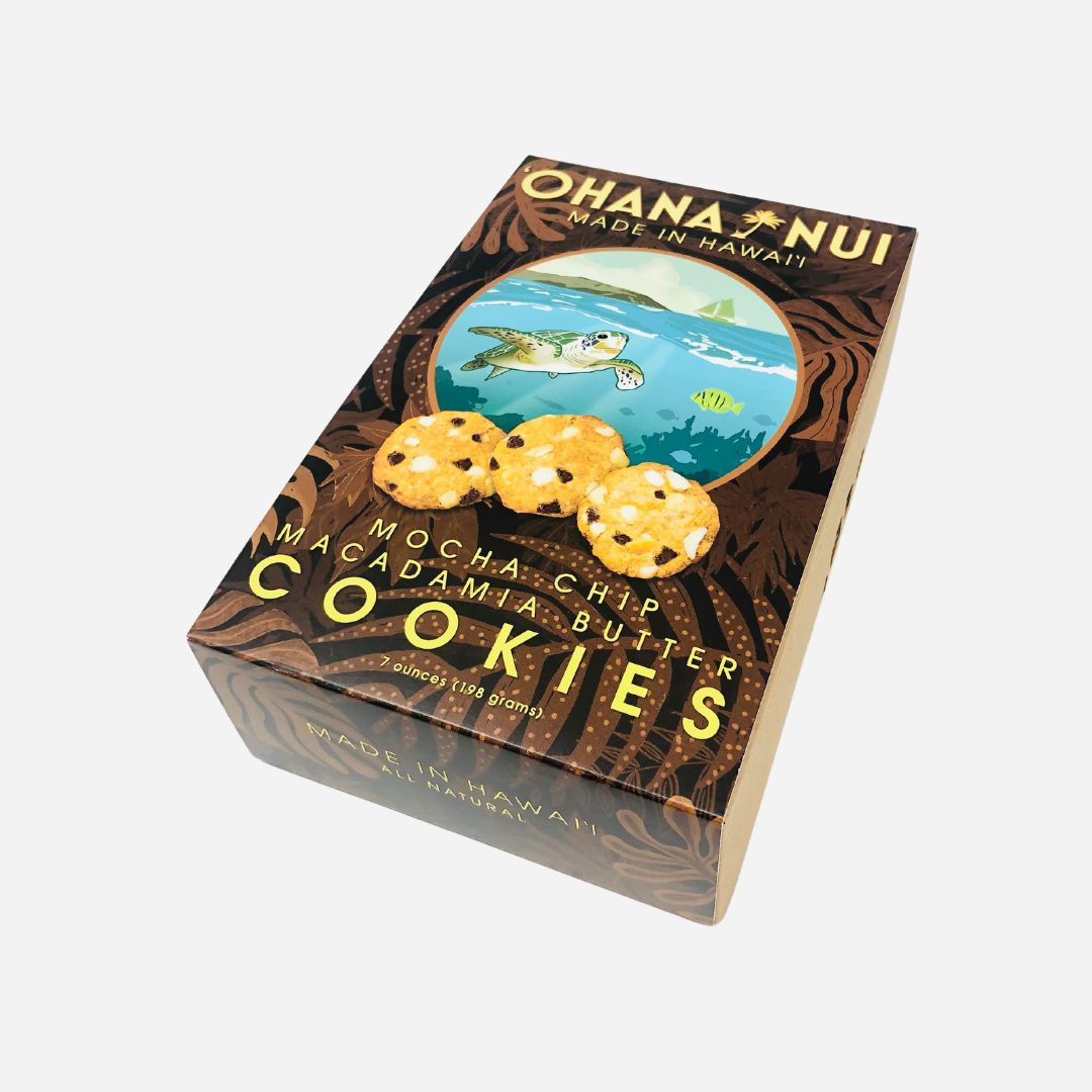 ‘Ohana Nui - Mocha Chocolate Chip Macadamia Cookies 7 oz - House of Mana Up product image