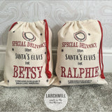 Christmas personalized sack,