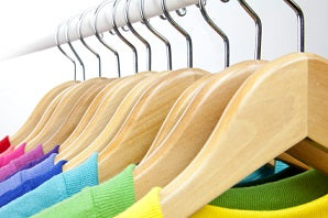 Natural Wood Solid Wood Clothes Hangers, Coat Hanger Wooden Hangers –  A1hangers