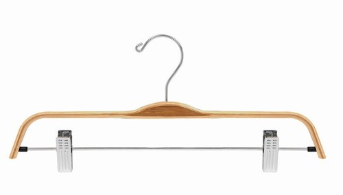 Buy LEOPAX Bamboo Shirt Hangers with Metal Clips