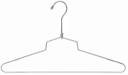 14 Metal Clothing Hangers With Loop Hook And Twist Joint