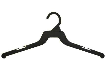 XL Black Plastic Top Hanger