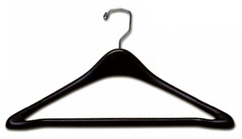 Black Plastic Clothes Hangers 17