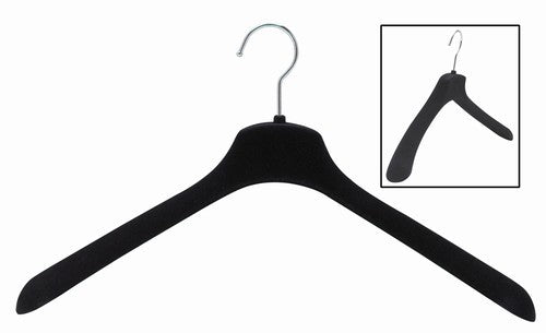 BodyForm Series- Steel Coated Hanger, Wide Shoulder Support, Model 42- –