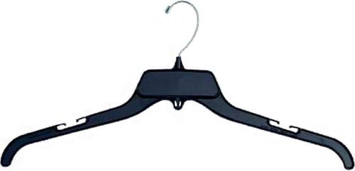 Break Resistant Clear Plastic Top Hanger for Dress/Shirt/Sweater