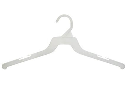 White Plastic Shipping Hangers 18