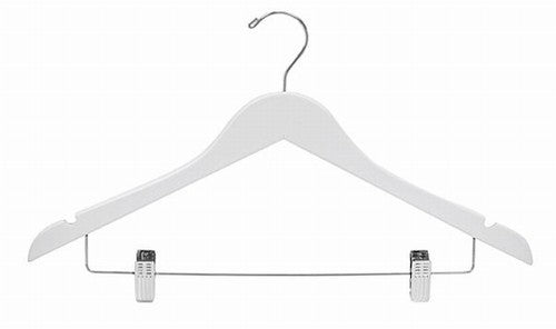 Sunfresh 4PK Wooden Clothes Hanger White