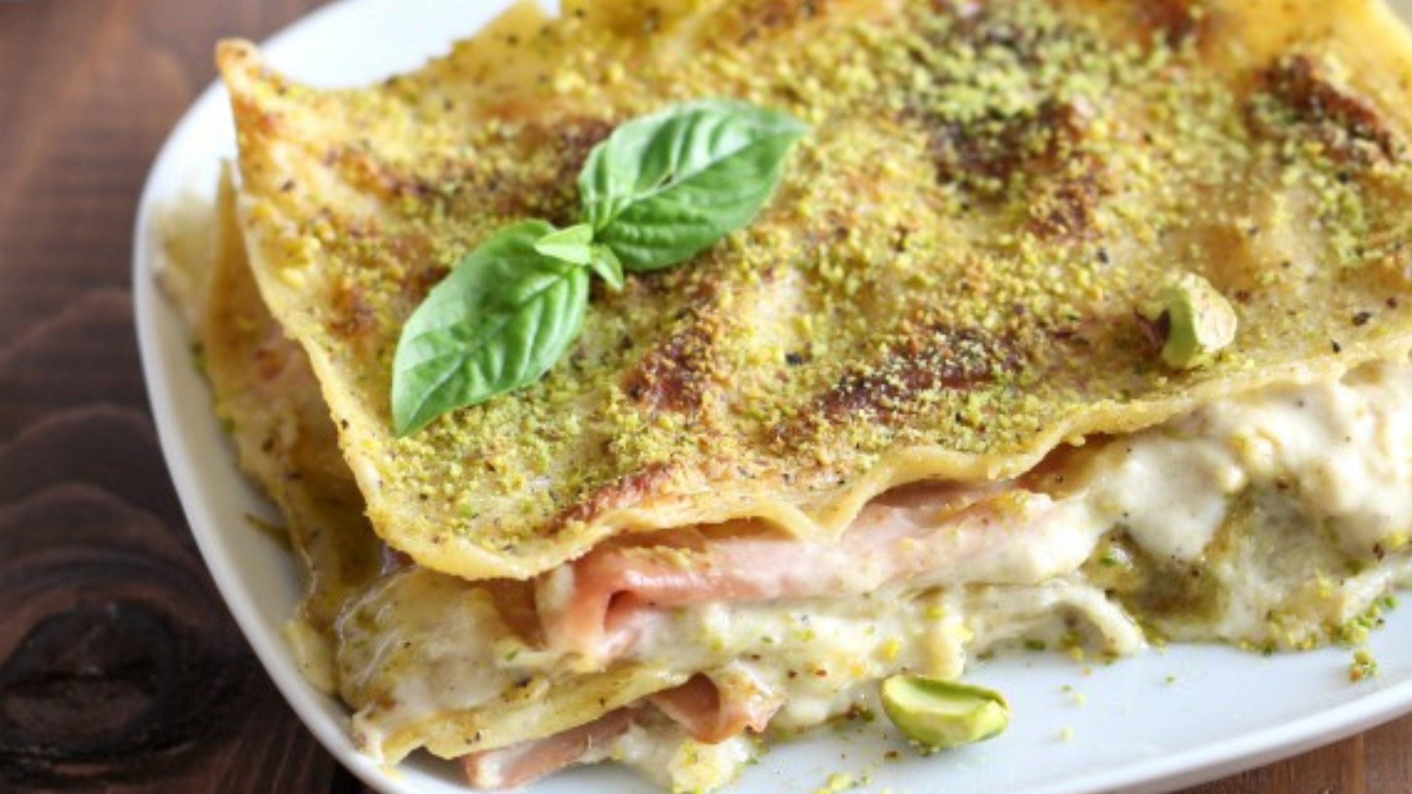 Lasagne with pistachio pesto and mortadella – Eat Amore